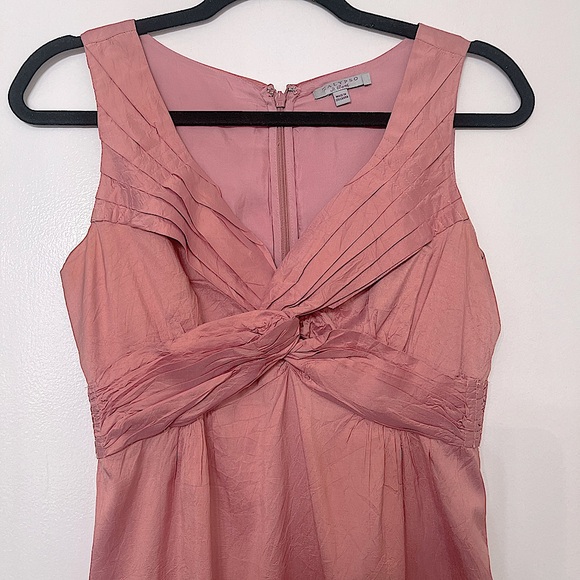 Dusty rose Calypso Saint Bart size 0 (fits like 00 ) pink silk dress semi formal - Picture 6 of 12